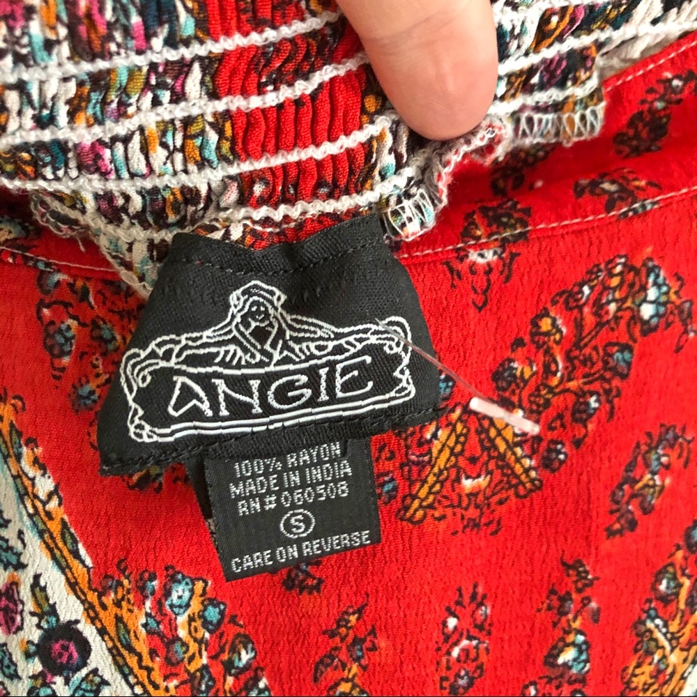 Boho Print Maxi Skirt w/ Pockets! - Picture 7 of 10